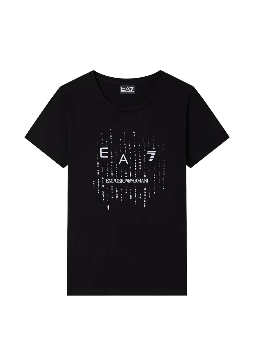 Ea7 Emporio Armani T-shirt con paillettes - Nero