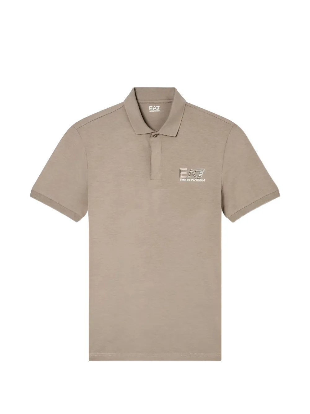 Ea7 Emporio Armani Poloshirt met logoprint Beige