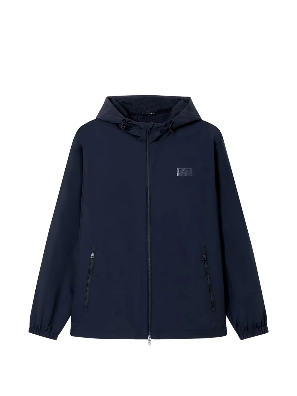 Ea7 Emporio Armani veste à patch logo - Bleu Ea7 Emporio Armani veste à patch logo - Bleu