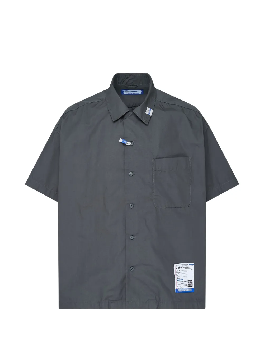 Maison MIHARA YASUHIRO logo-patch short-sleeve shirt