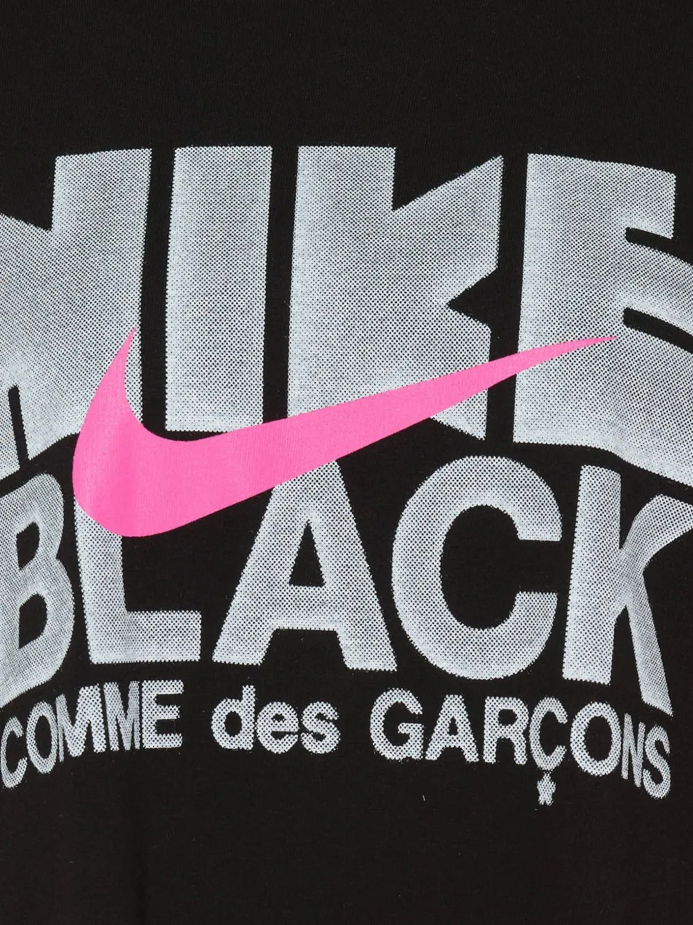 Black Comme Des Garçons x Nike T-shirt met logo‐print Zwart