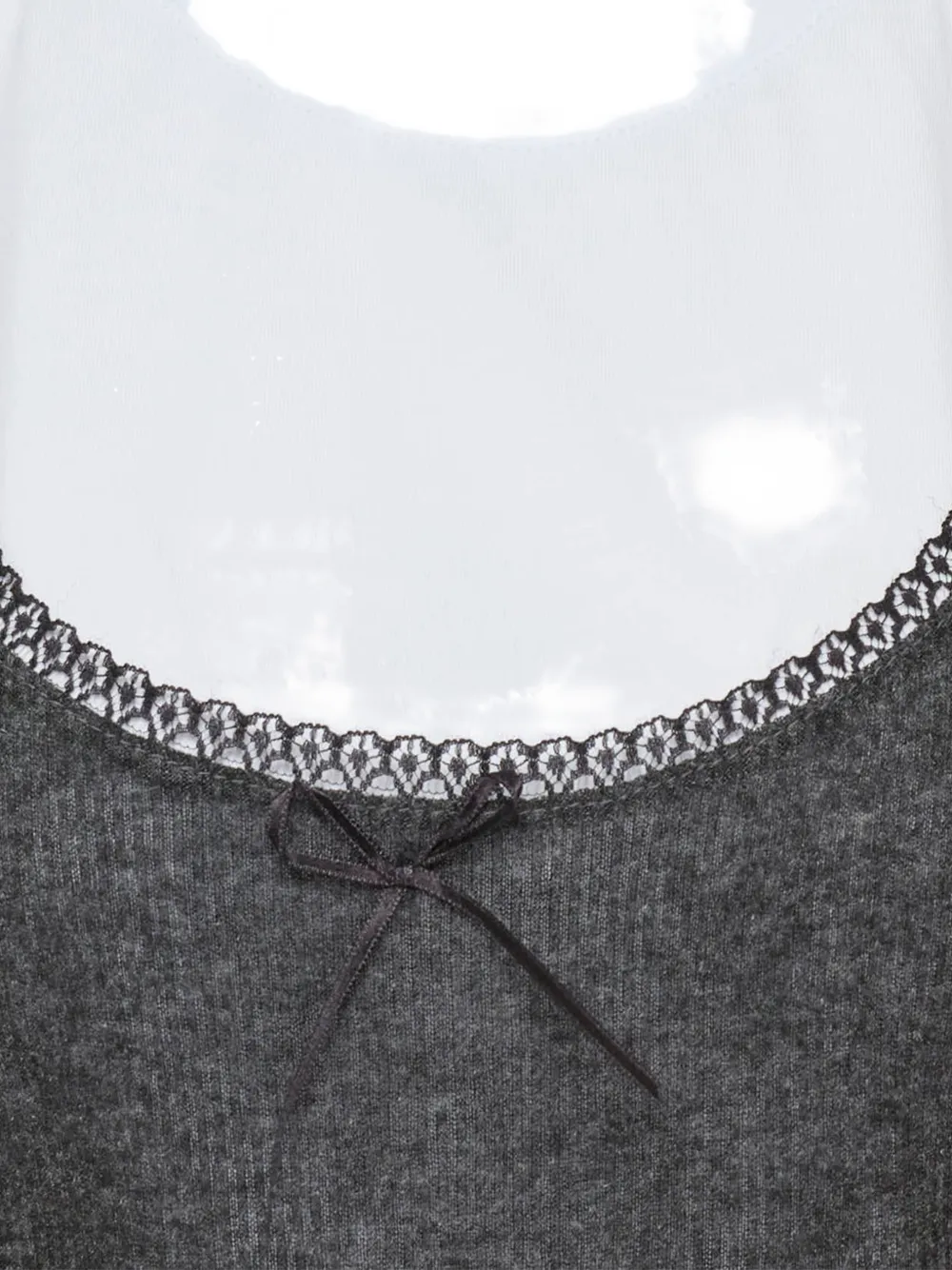 MSGM T-shirt met kant Wit