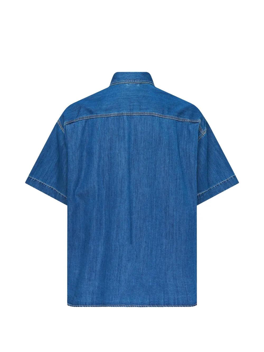 Maison MIHARA YASUHIRO Overhemd met korte mouwen Blauw