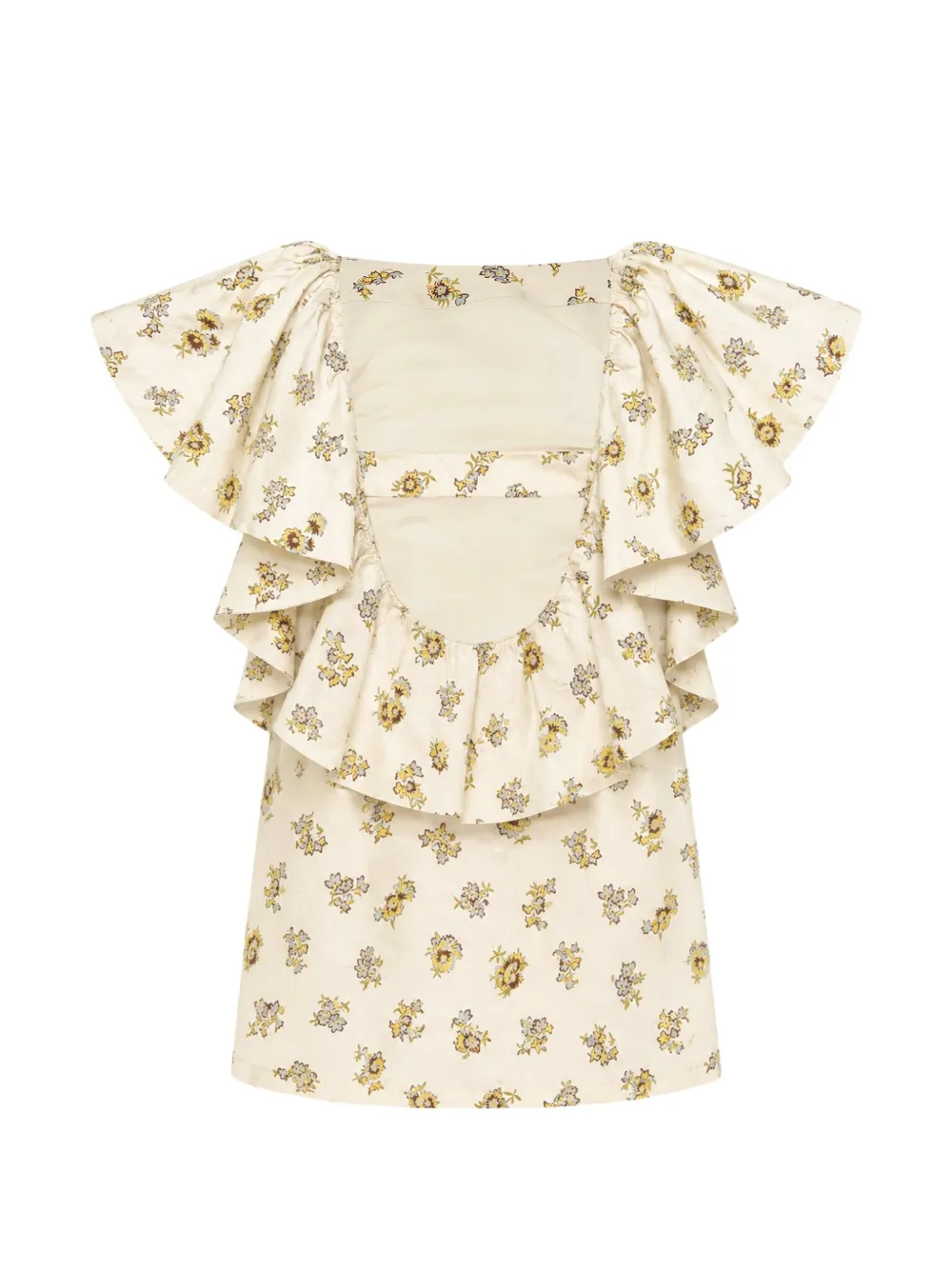 ALEMAIS Carrie ruffled floral-print dress