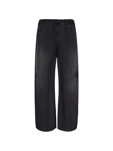 Wooyoungmi elasticated-waist faded-effect jeans