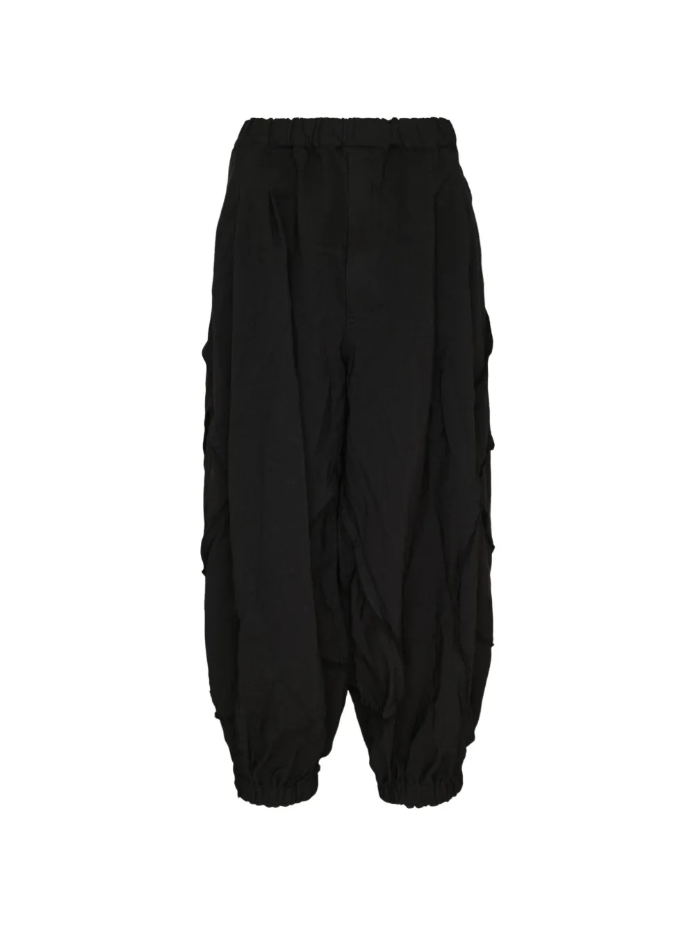 Black Comme Des Garçons patchwork raw-cut trousers | negro | Image 1