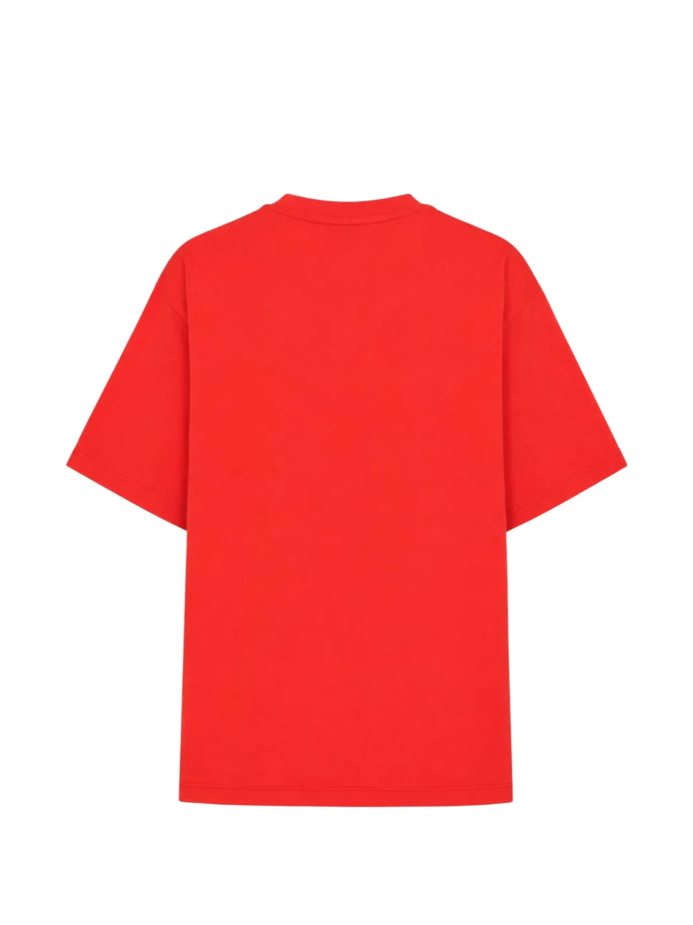 MSGM logo-embroidered T-shirt Rood