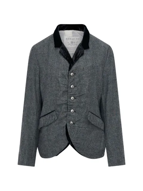Renli Su herringbone-weave blazer
