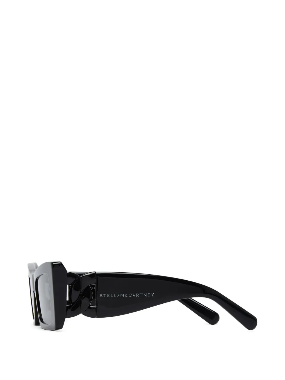 Stella McCartney Eyewear Zonnebril met rechthoekig montuur Zwart