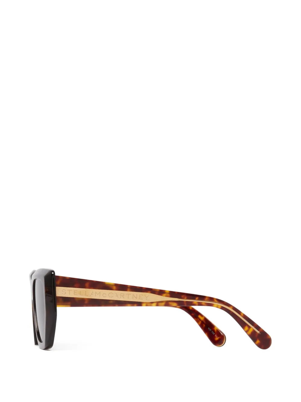 Stella McCartney Eyewear Zonnebril met cat-eye montuur Bruin
