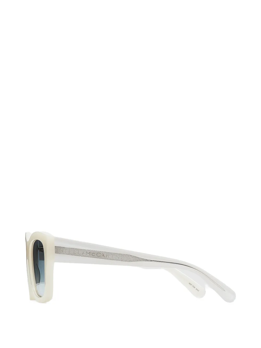 Stella McCartney Eyewear Zonnebril met vierkant montuur Wit