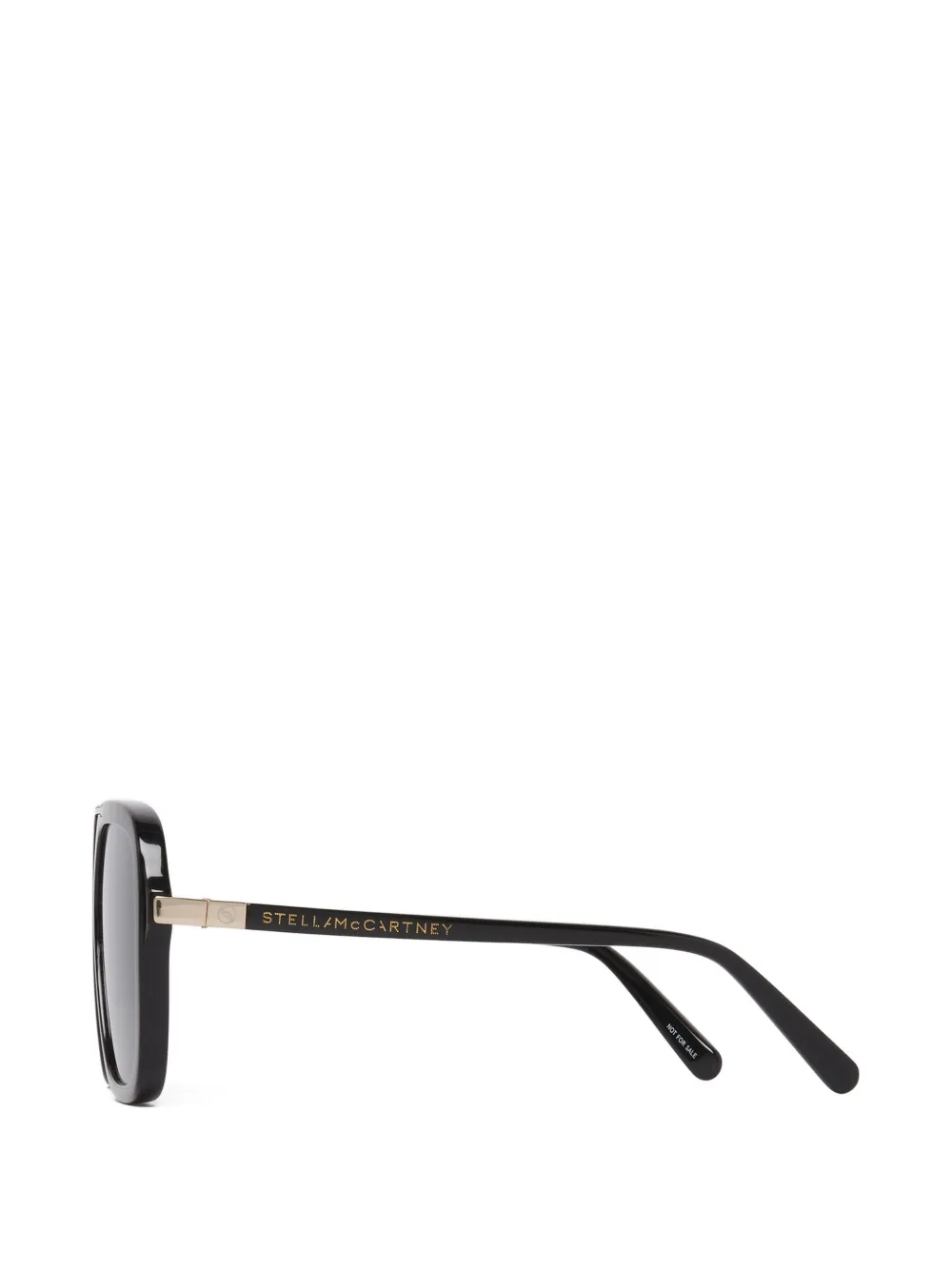 Stella McCartney Eyewear Oversized zonnebril met geometrisch montuur Zwart