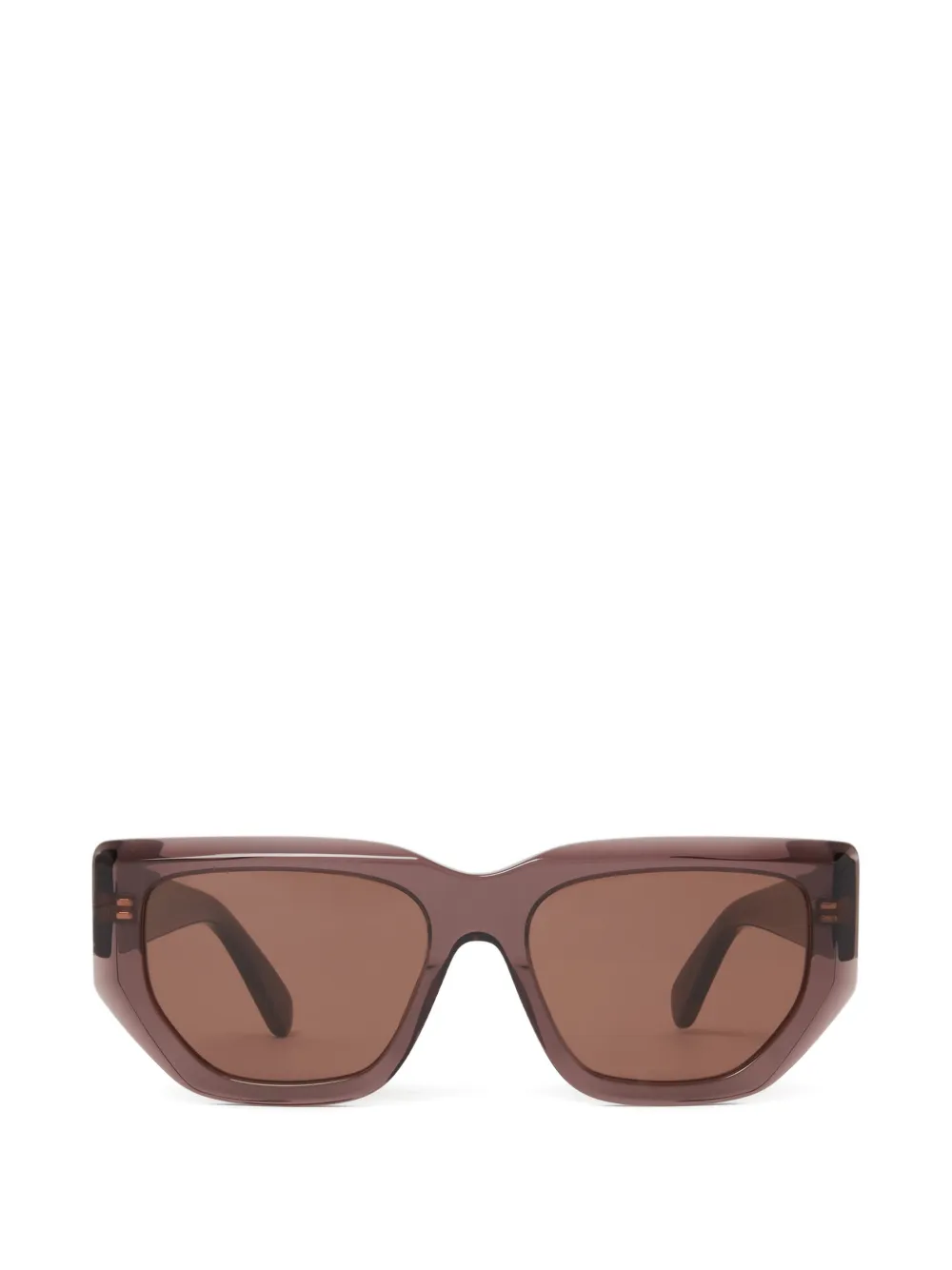 Stella McCartney Eyewear lunettes de soleil à monture géométrique - Marron Stella McCartney Eyewear lunettes de soleil à monture géométrique - Marron