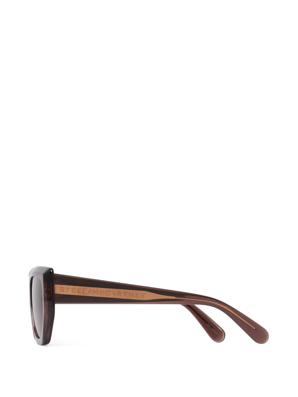 Stella McCartney Eyewear Zonnebril met geometrisch montuur Bruin