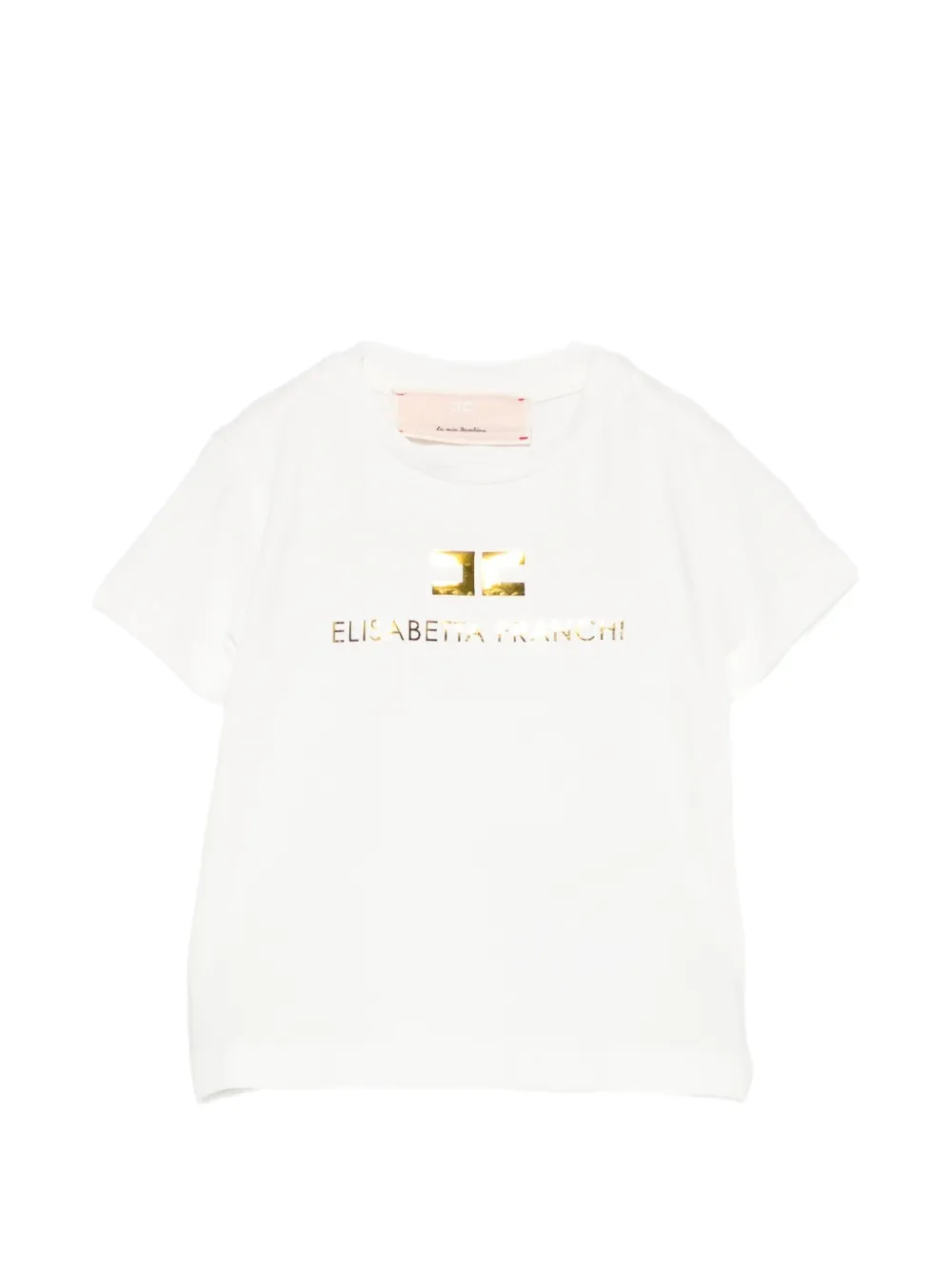 Elisabetta Franchi La Mia Bambina logo-print T-shirt - Bianco