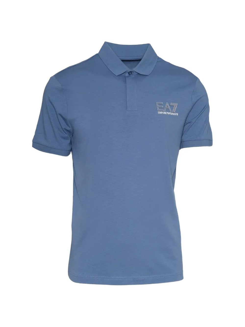Ea7 Emporio Armani Polo a maniche corte con logo - Blu