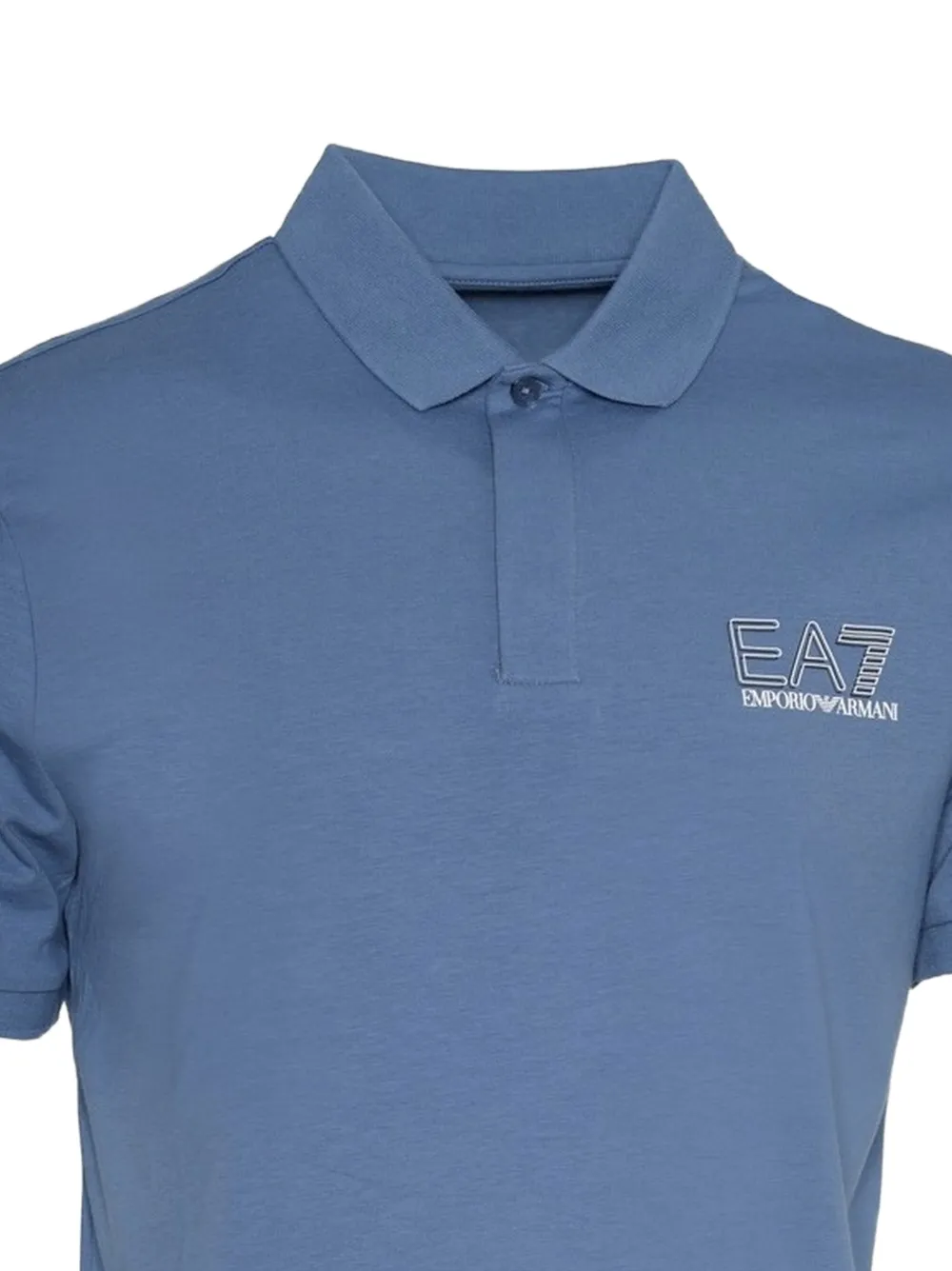 Ea7 Emporio Armani Poloshirt met logoprint Blauw