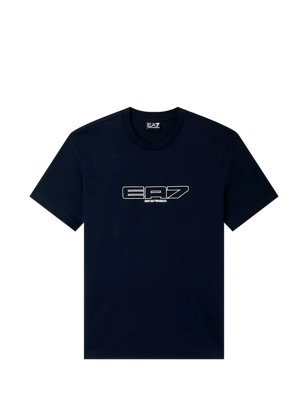 Ea7 Emporio Armani t-shirt à logo brodé - Bleu