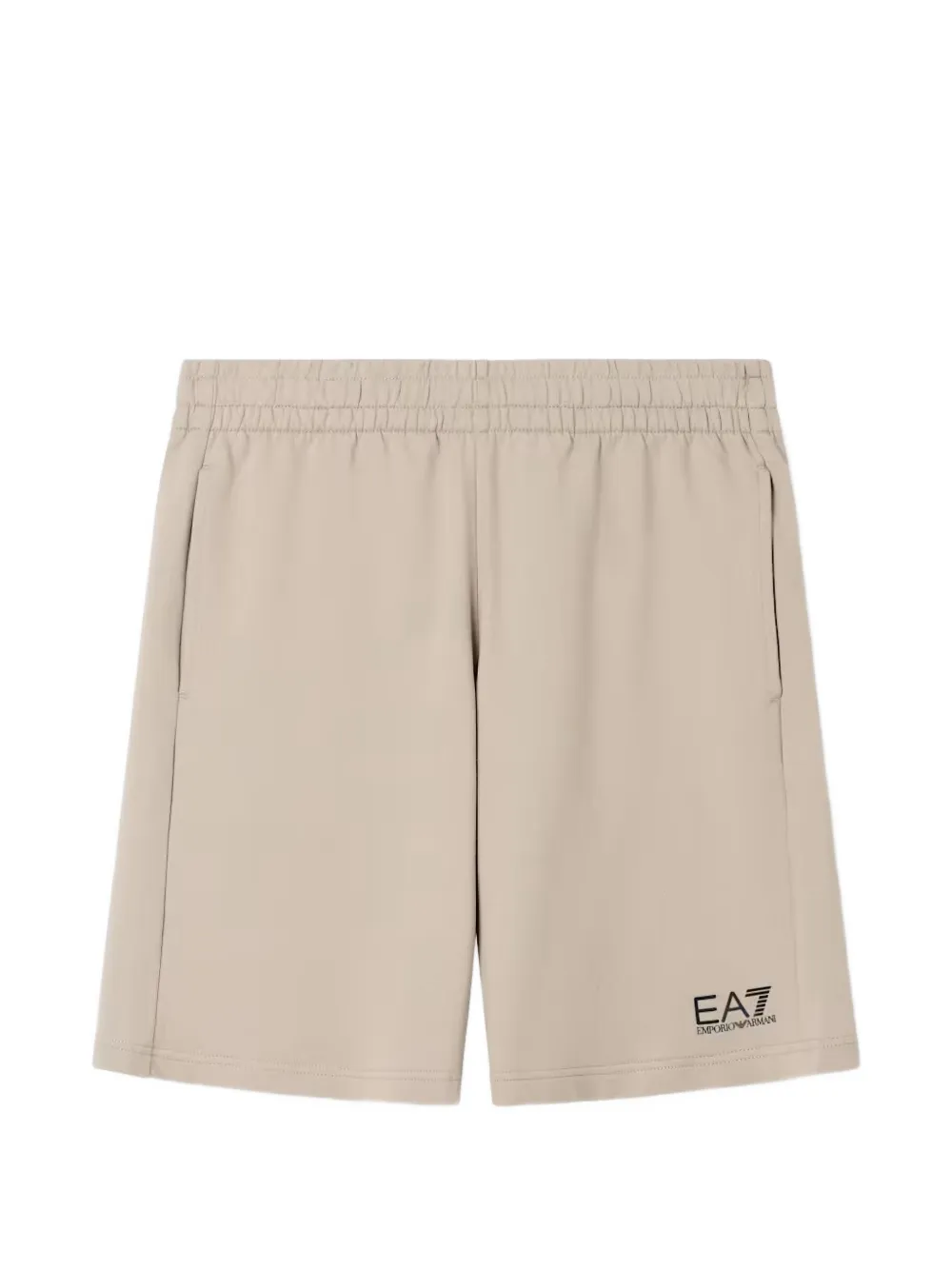 Ea7 Emporio Armani Shorts con logo e vita elasticizzata - Toni neutri