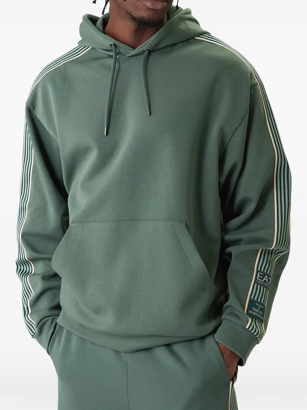 Ea7 Emporio Armani Felpa con cappuccio - Verde