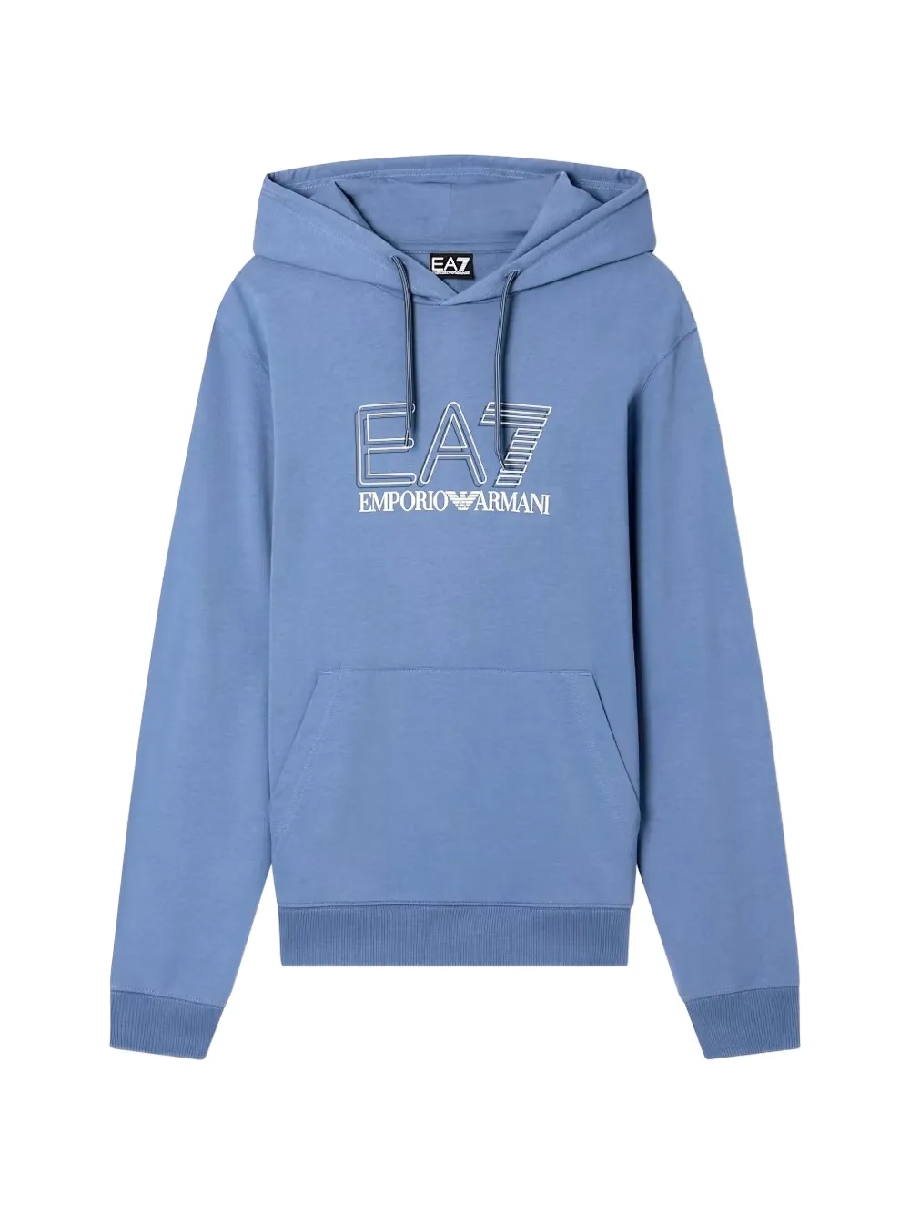 Ea7 Emporio Armani logo-print drawstring hoodie