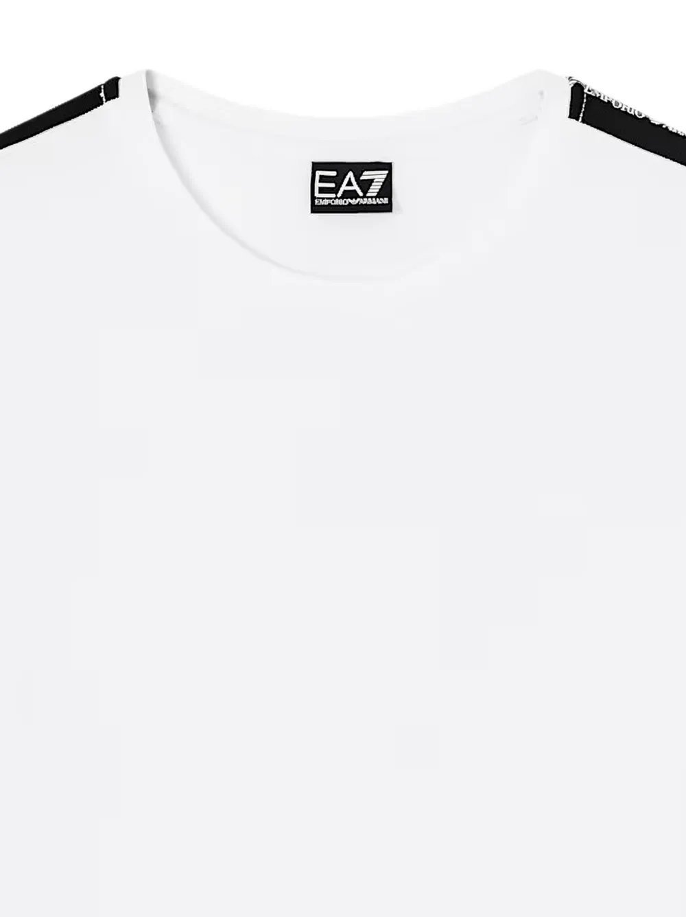 Ea7 Emporio Armani Logo Series T-shirt met logo-band Wit