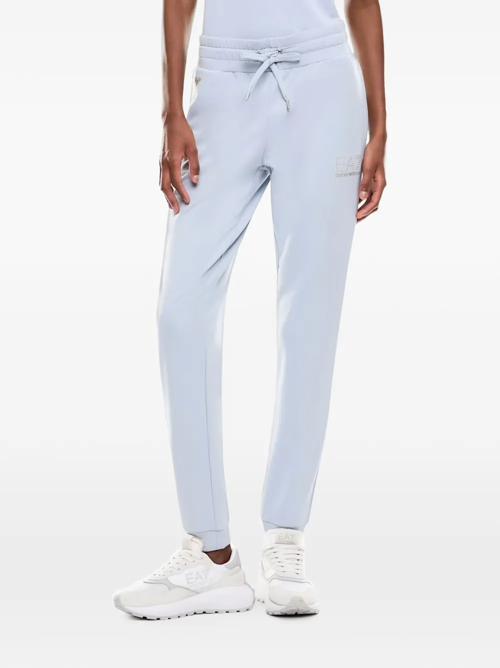 Ea7 Emporio Armani Trainingsbroek met logoprint Blauw