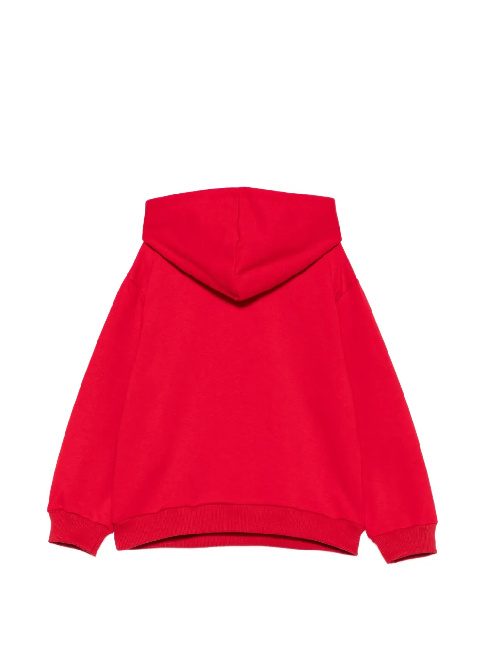 Elisabetta Franchi La Mia Bambina crystal-embellished logo-print hoodie Rood