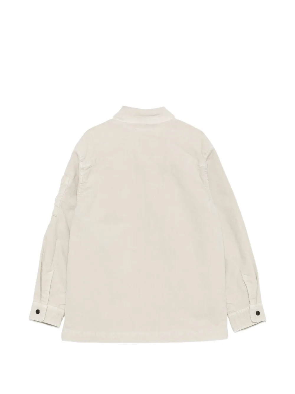 C.P. Company Kids Lens-detail corduroy shirt Beige