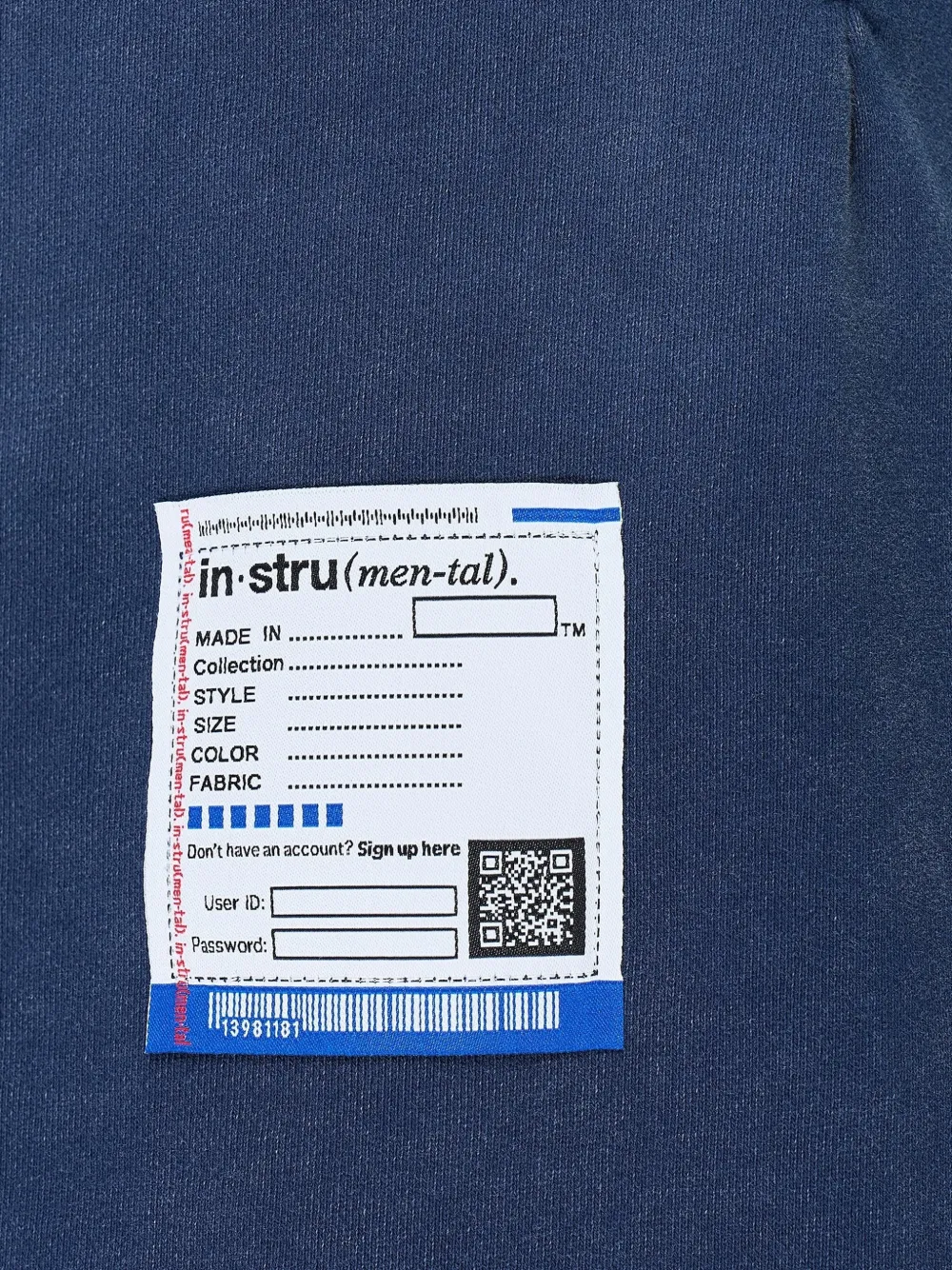 Maison MIHARA YASUHIRO In-stru(men-tal) gerafelde In-stru(men-tal) shorts Blauw