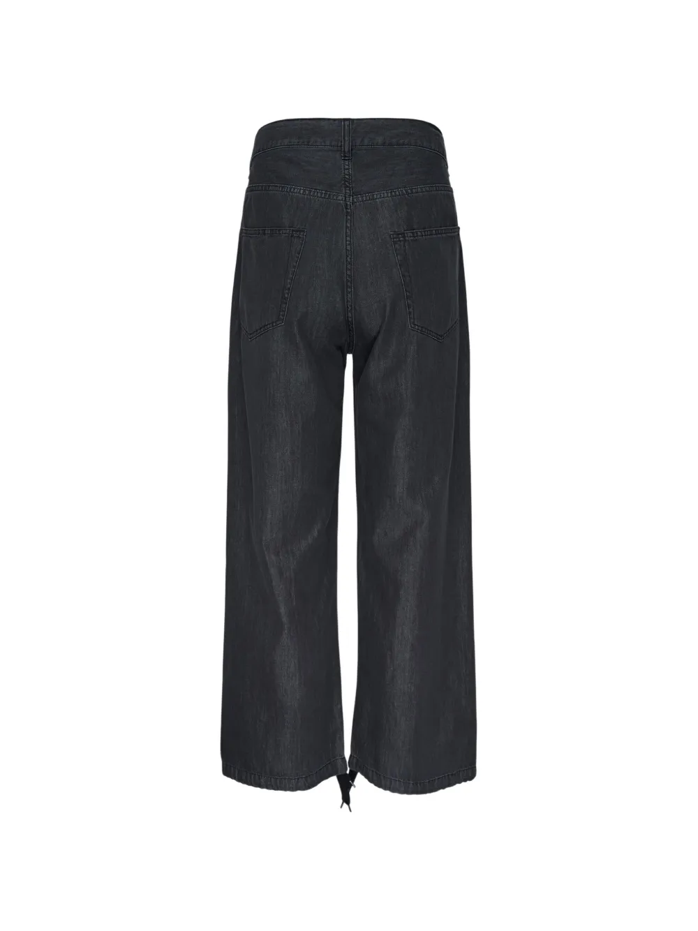 Maison MIHARA YASUHIRO In-stru(men-tal) logo-patch jeans Zwart