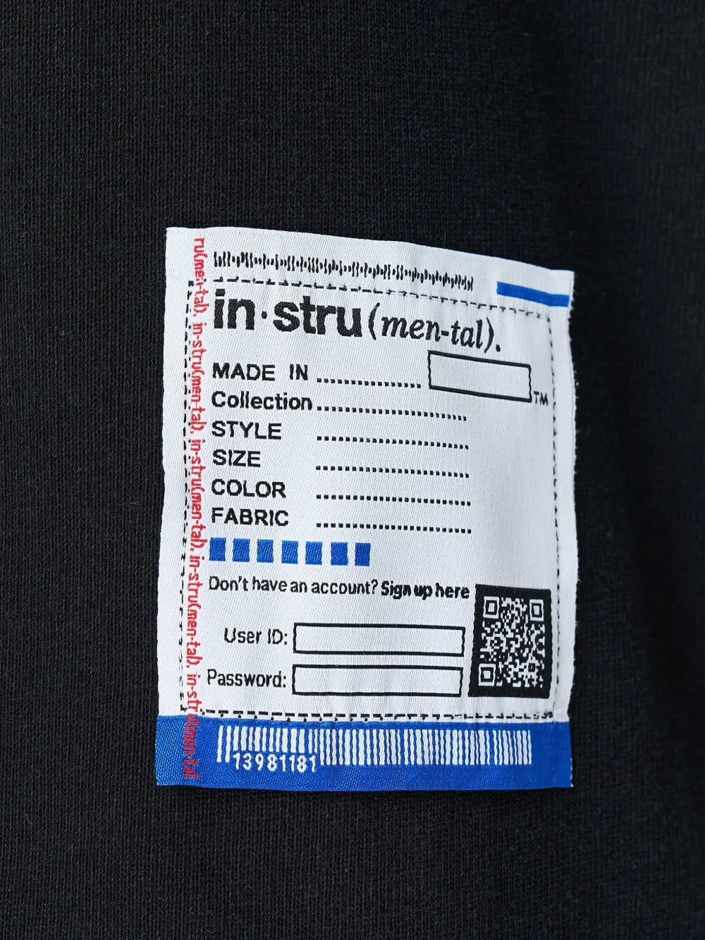 Maison MIHARA YASUHIRO Jersey T-shirt met zware zak Zwart