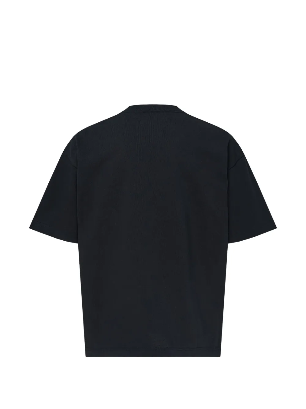 Maison MIHARA YASUHIRO Jersey T-shirt met zware zak Zwart