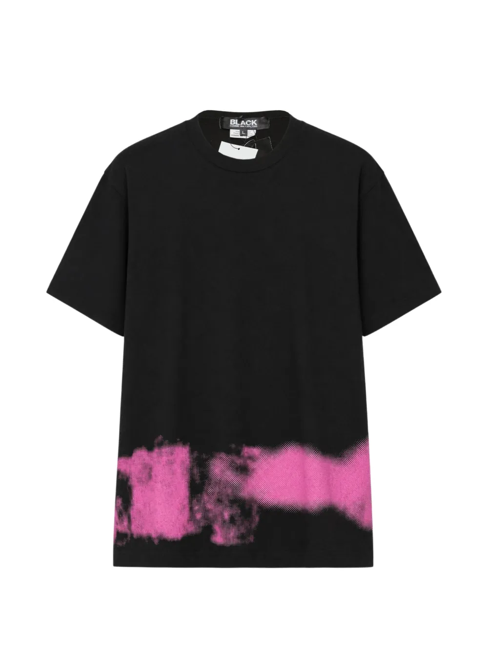 Black Comme Des Garçons spray-print T-shirt