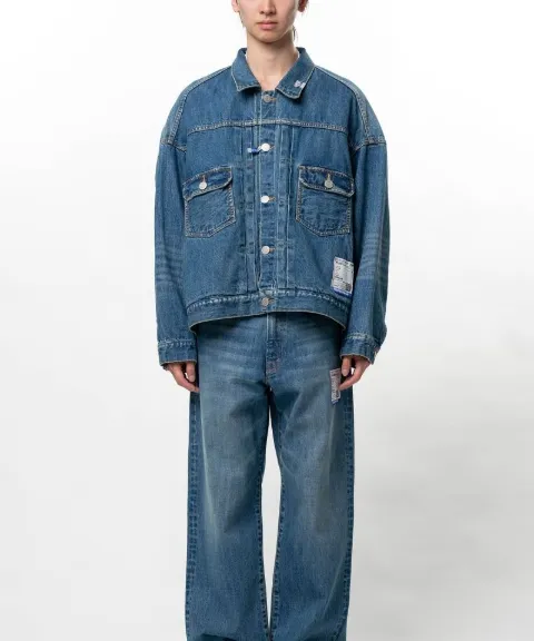 Maison MIHARA YASUHIRO In-stru(men-tal) hard washed selvage denim jacket