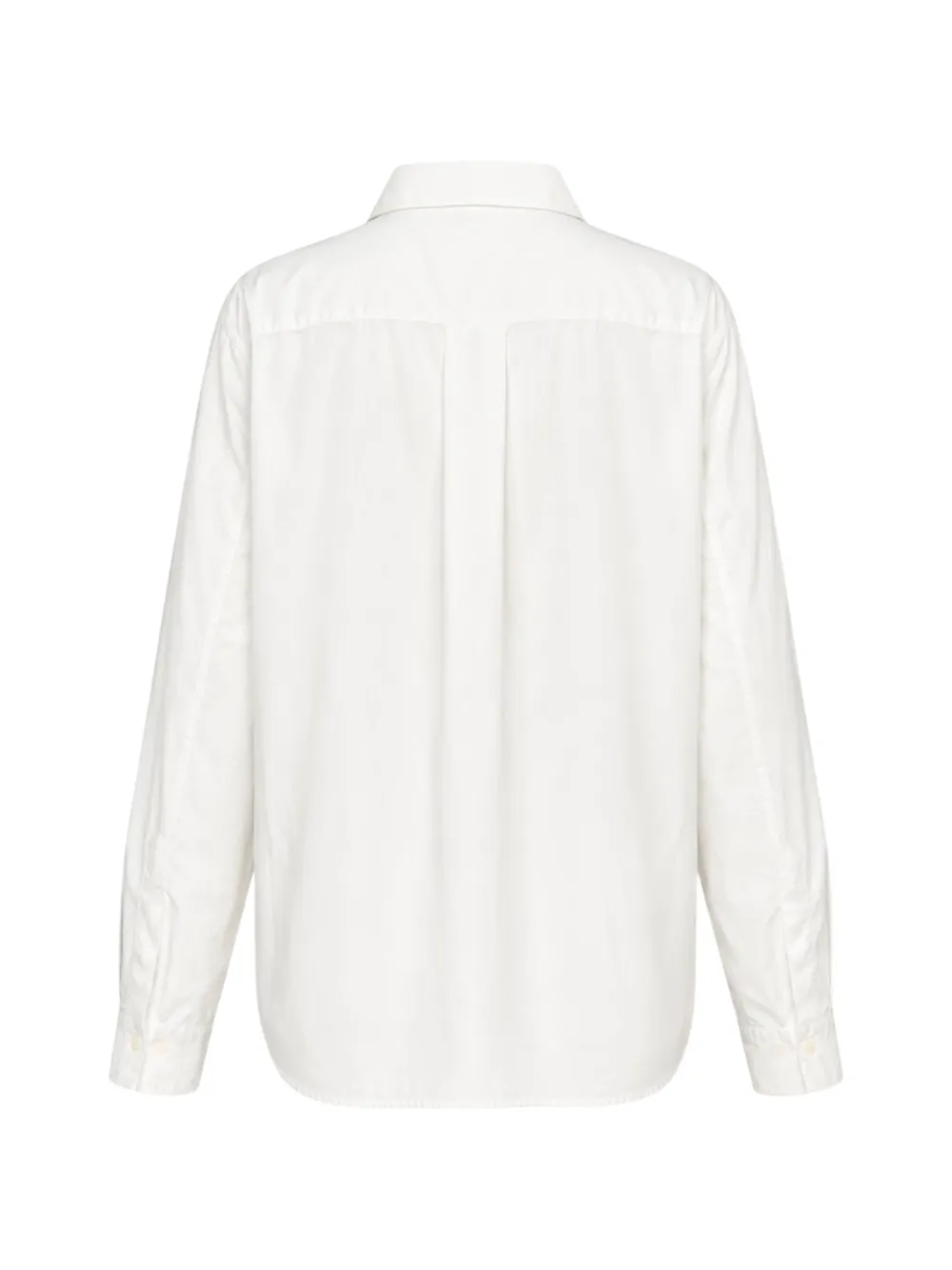 Black Comme Des Garçons ruffled long-sleeve shirt Wit