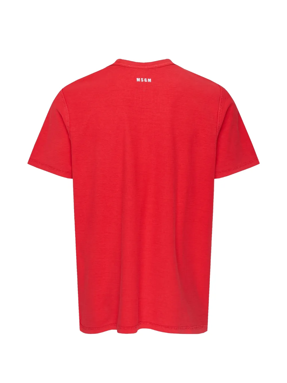 MSGM Omkeerbaar T-shirt van dubbelzijdige stof Rood