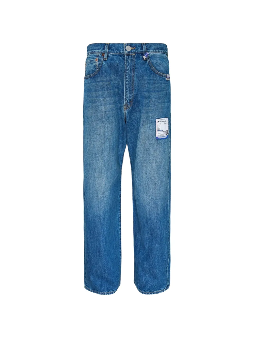 Maison MIHARA YASUHIRO hard-washed selvedge jeans - Blu