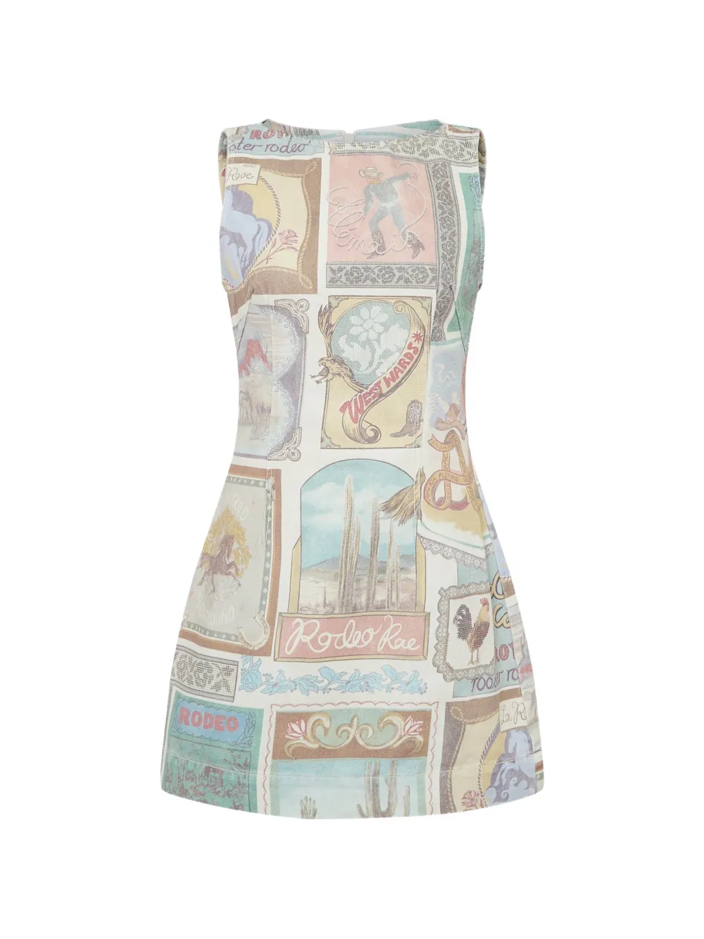 ALEMAIS mini Andie graphic-print dress