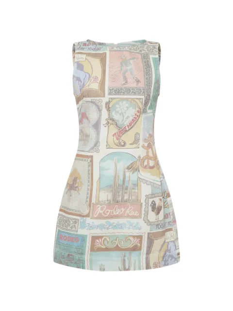 ALEMAIS mini Andie graphic-print dress