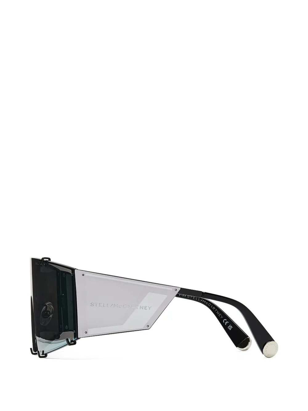 Stella McCartney Eyewear Zonnebril met oversized montuur Zilver