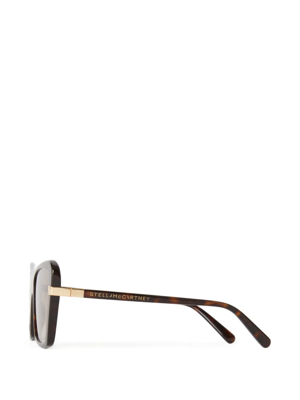 Stella McCartney Eyewear Zonnebril met oversized montuur Bruin