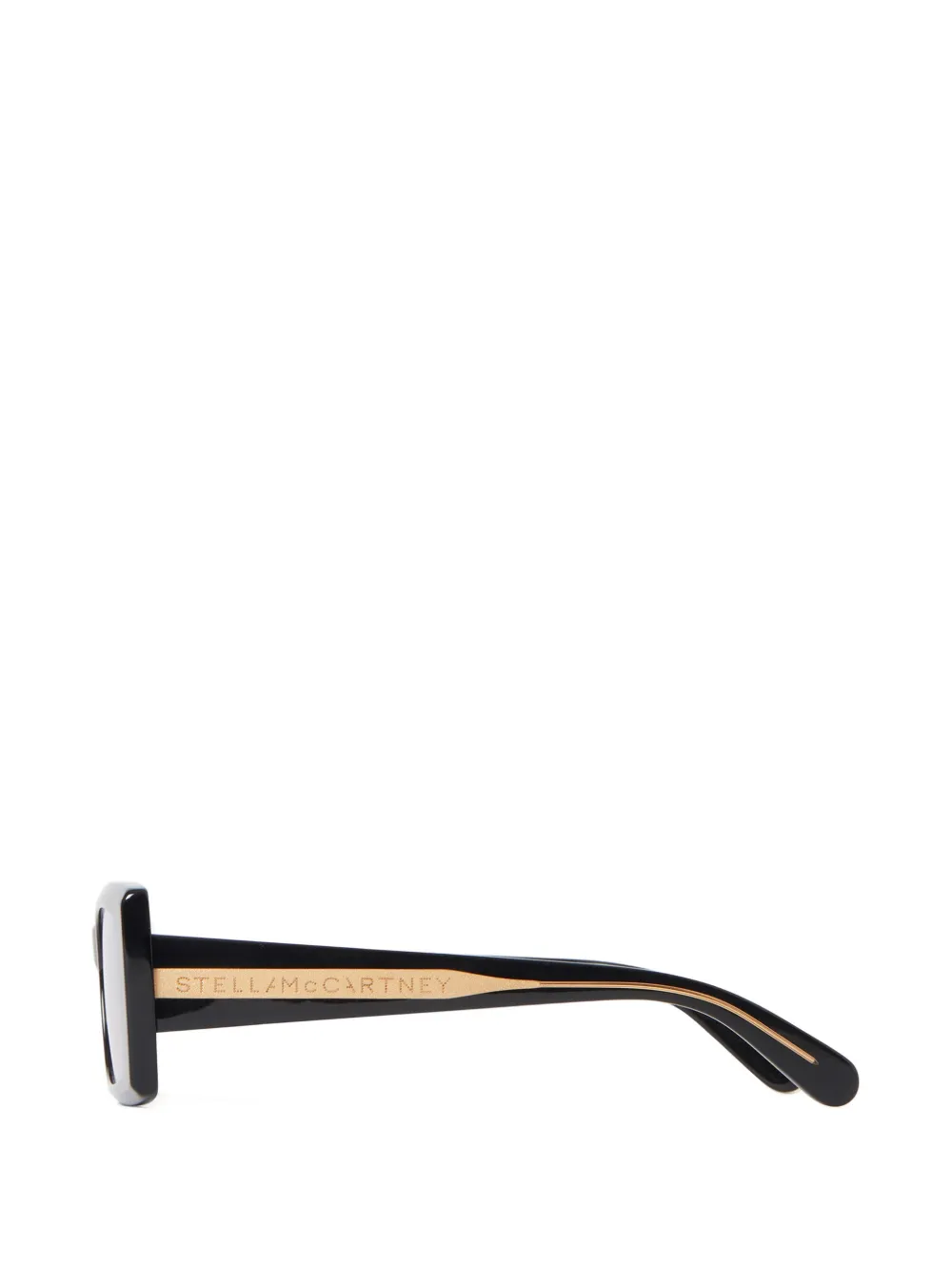 Stella McCartney Eyewear Zonnebril met rechthoekig montuur Zwart