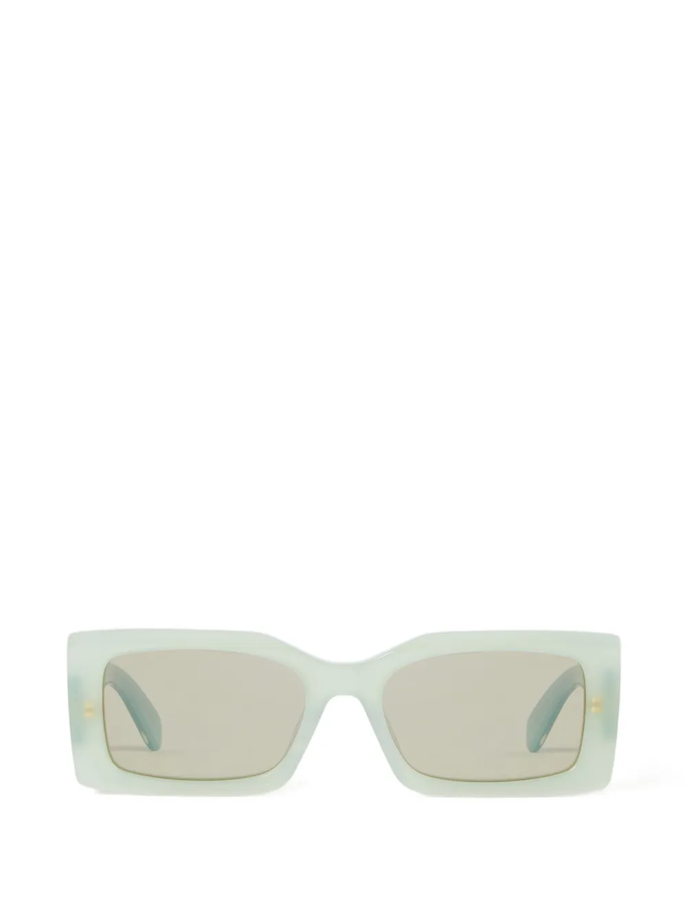 Stella McCartney Eyewear Zonnebril met rechthoekig montuur Groen