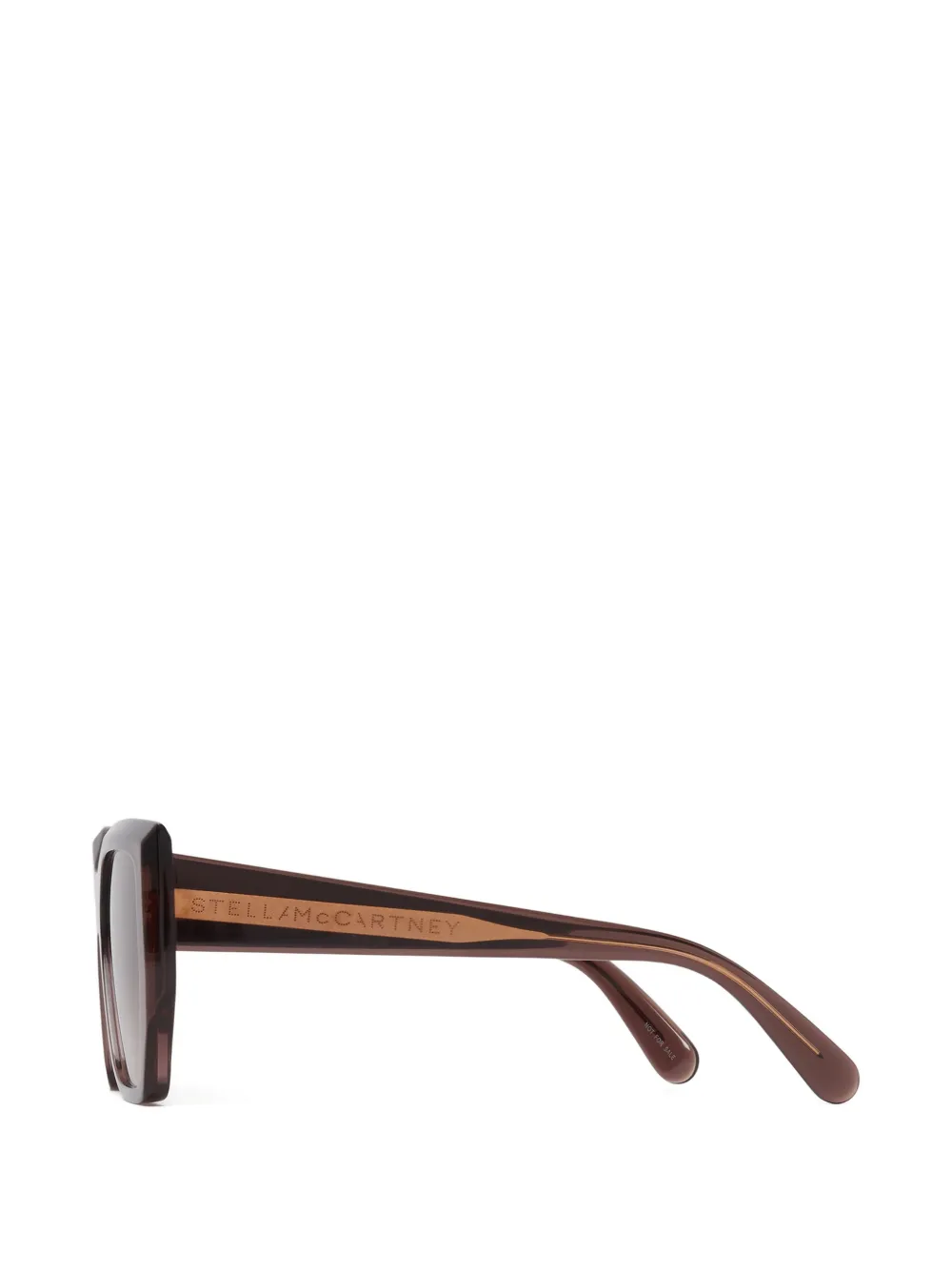 Stella McCartney Eyewear Zonnebril met geometrisch montuur Bruin