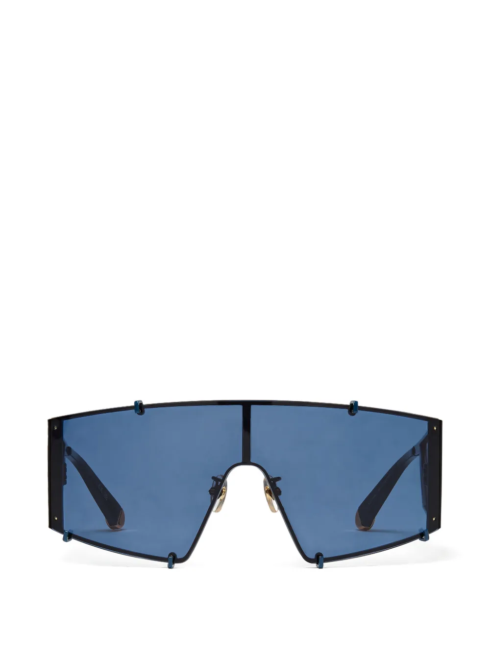 Stella McCartney Eyewear lunettes de soleil à monture couvrante - Bleu Stella McCartney Eyewear lunettes de soleil à monture couvrante - Bleu