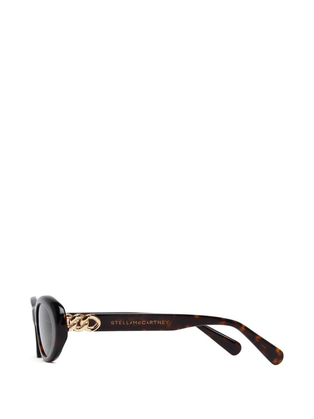 Stella McCartney Eyewear Zonnebril met rond montuur Bruin