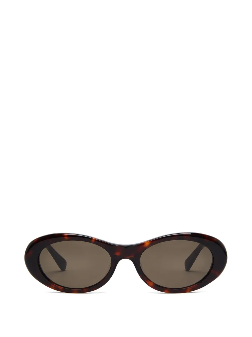 Stella McCartney Eyewear lunettes de soleil rondes à effet écailles de tortue - Marron Stella McCartney Eyewear lunettes de soleil rondes à effet écailles de tortue - Marron