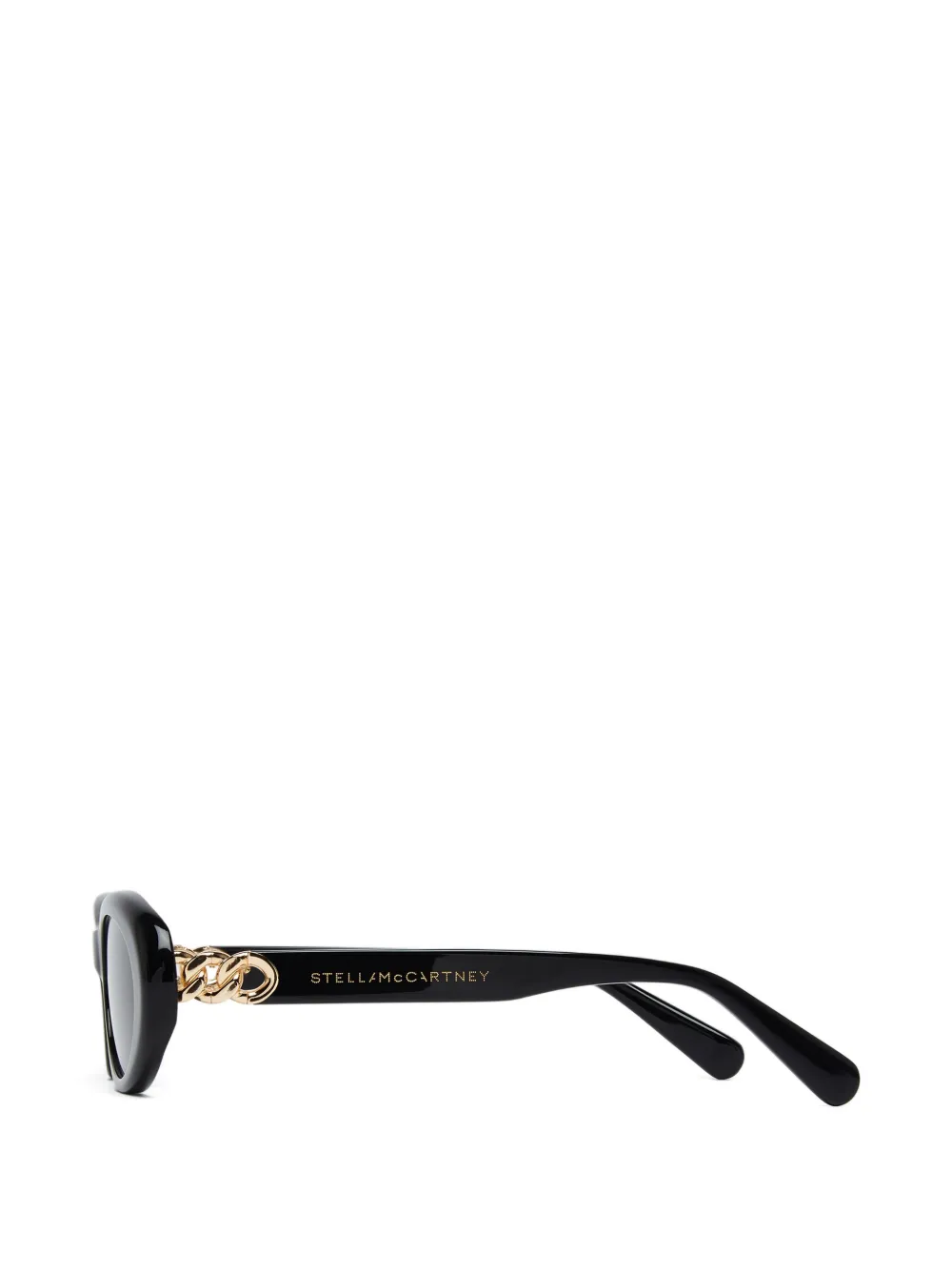 Stella McCartney Eyewear Zonnebril met ovalen montuur Zwart