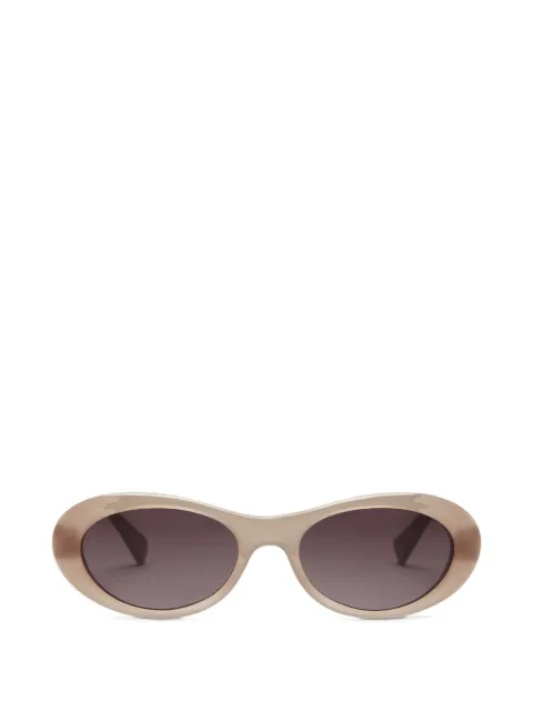 Stella McCartney Eyewear lunettes de soleil ovales à détail de chaîne